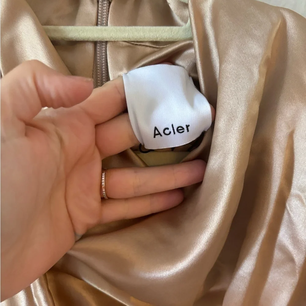 Acler dress pleated cowl
